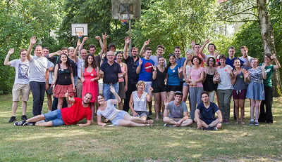 Gruppenbild der Teilnehmer der Sommeraktiversität 2015